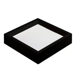 Painel LED Embutir Quadrado 24W 3000K 29,5cm Preto Nordecor
