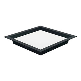 Painel LED Embutir Quadrado 24W 6500K 29,5cm Preto Nordecor