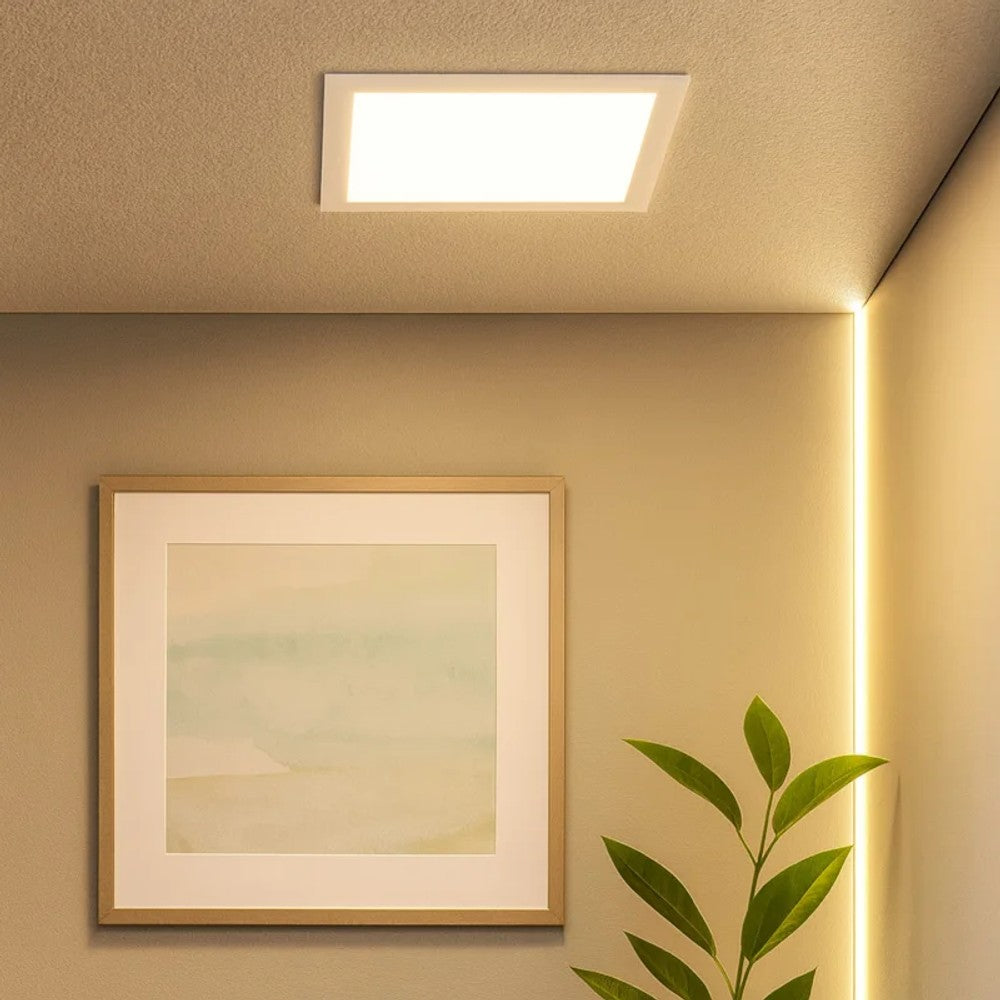 Painel LED Embutir Quadrado 30W 3000K 40cm Branco PIX