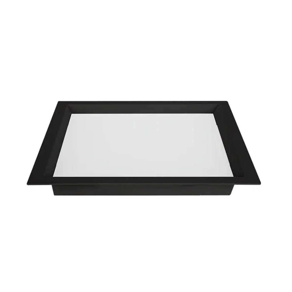 Painel LED Embutir Quadrado 36W 6500K 40cm Preto Nordecor