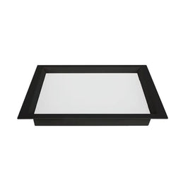 Painel LED Embutir Quadrado 36W 6500K 40cm Preto Nordecor