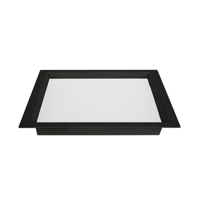 Painel LED Embutir Quadrado 36W 6500K 40cm Preto Nordecor