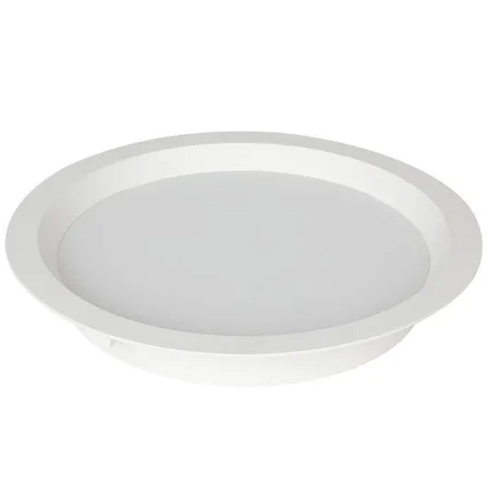 Painel LED Embutir Redondo 18W 4000K 22cm Branco Nordecor