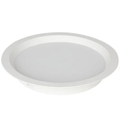 Painel LED Embutir Redondo 18W 4000K 22cm Branco Nordecor