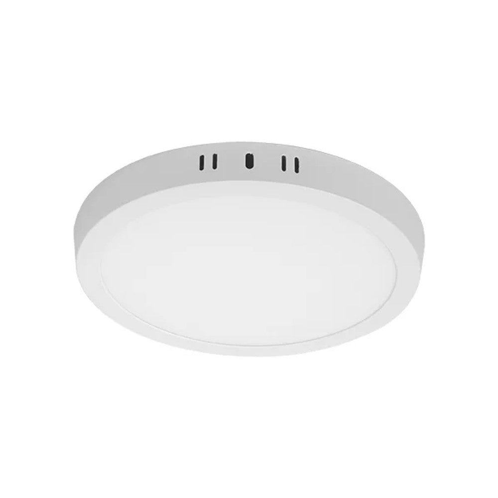 Painel LED Embutir Sobrepor Redondo 24W 3000K 17cm Branco Taschibra
