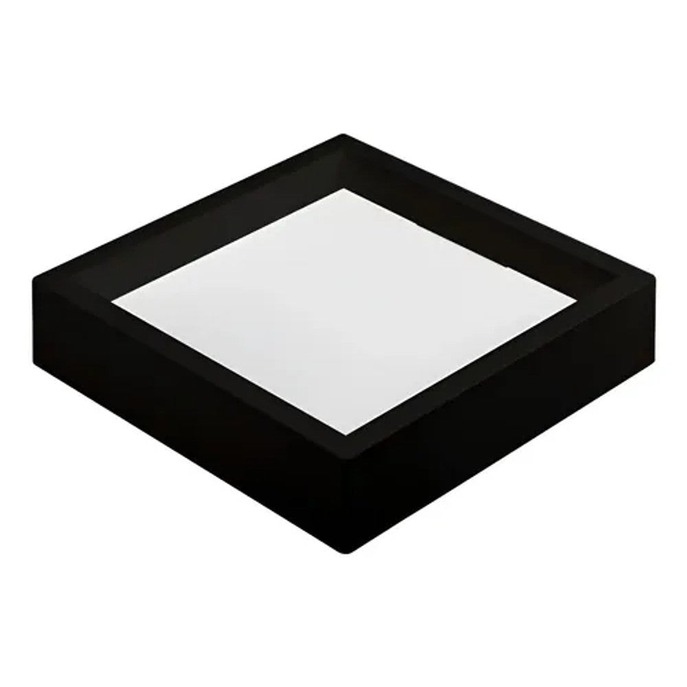 Painel LED Quadrado 18W 6500K Preto Recuado Nordecor