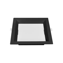 Painel LED Quadrado 18W 6500K Preto Recuado Nordecor