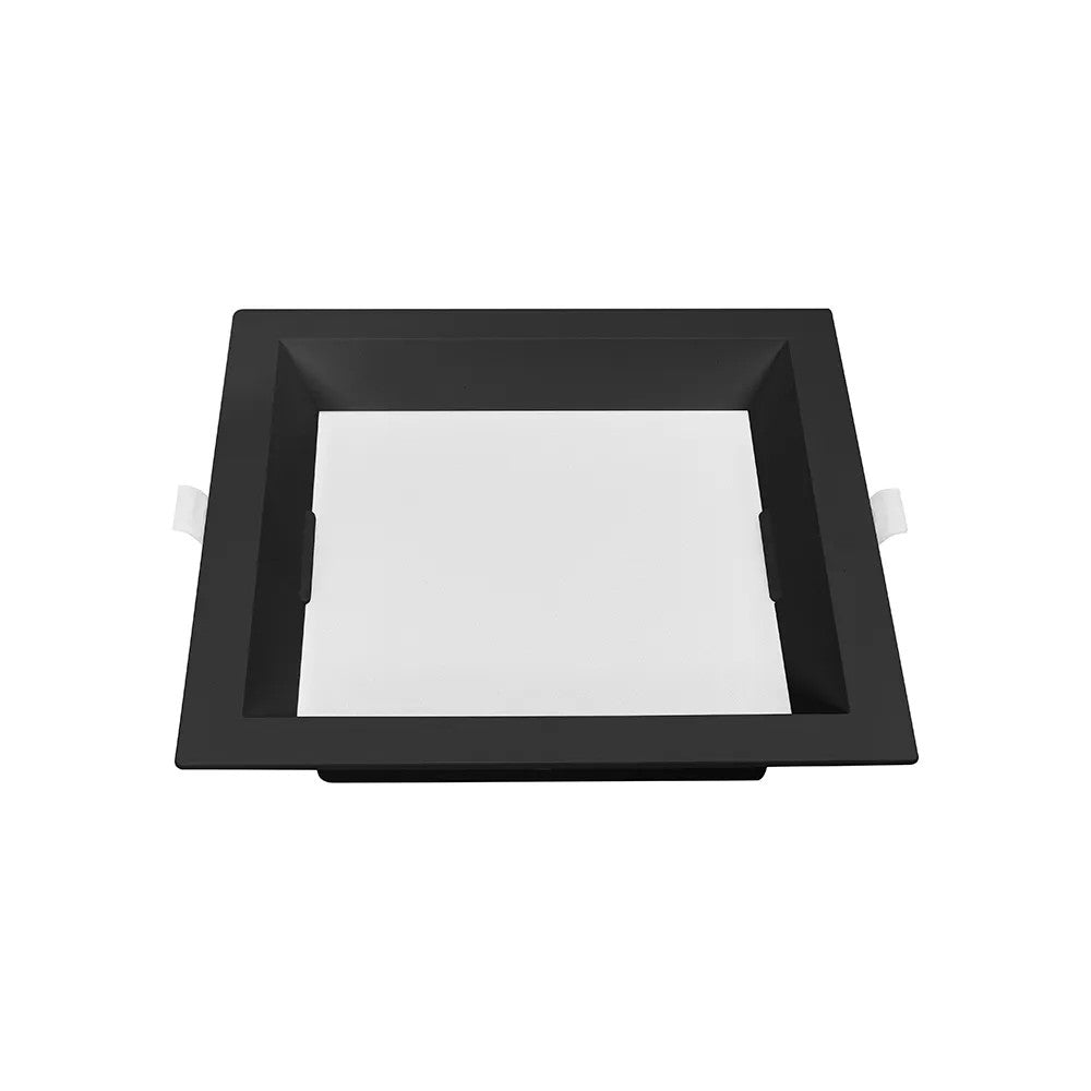 Painel LED Quadrado 18W 6500K Preto Recuado Nordecor