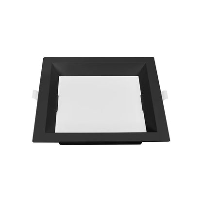 Painel LED Quadrado 18W 6500K Preto Recuado Nordecor
