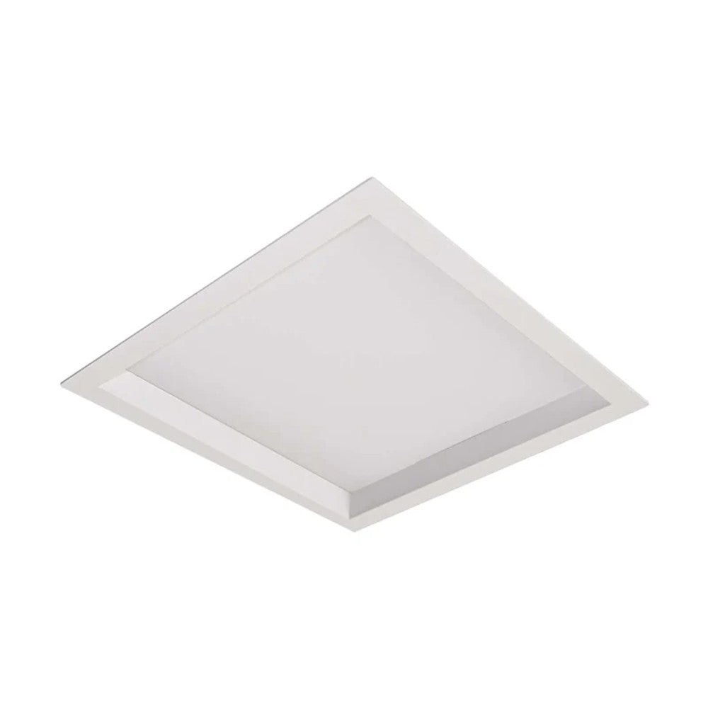 Painel LED Quadrado 24W 3000K 28,2cm Branco Recuado Nordecor
