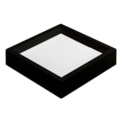 Painel LED Quadrado 24W 6500K 28,2cm Preto Recuado Nordecor