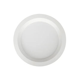 Painel LED Redondo 24W 3000K 29,5cm Branco Embutir Nordecor