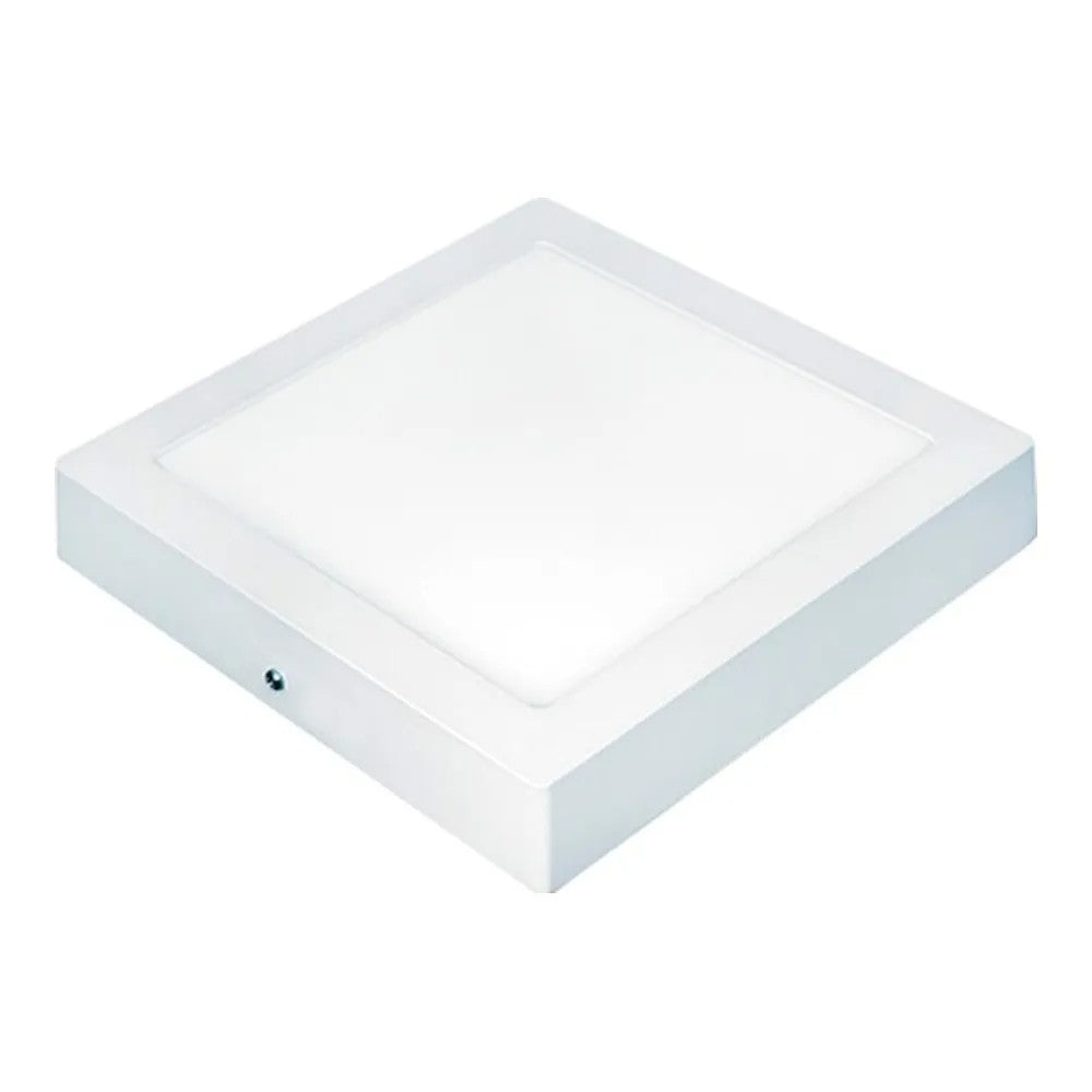 Painel LED Sobrepor Quadrado 12W 3000K 16cm Branco PIX