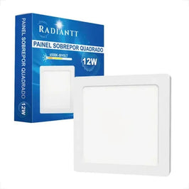 Painel LED Sobrepor Quadrado 12W 6500K 16cm Branco PIX