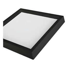 Painel LED Sobrepor Quadrado 36W 4000K 40cm Preto Recuado Nordecor