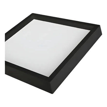 Painel LED Sobrepor Quadrado 36W 4000K 40cm Preto Recuado Nordecor