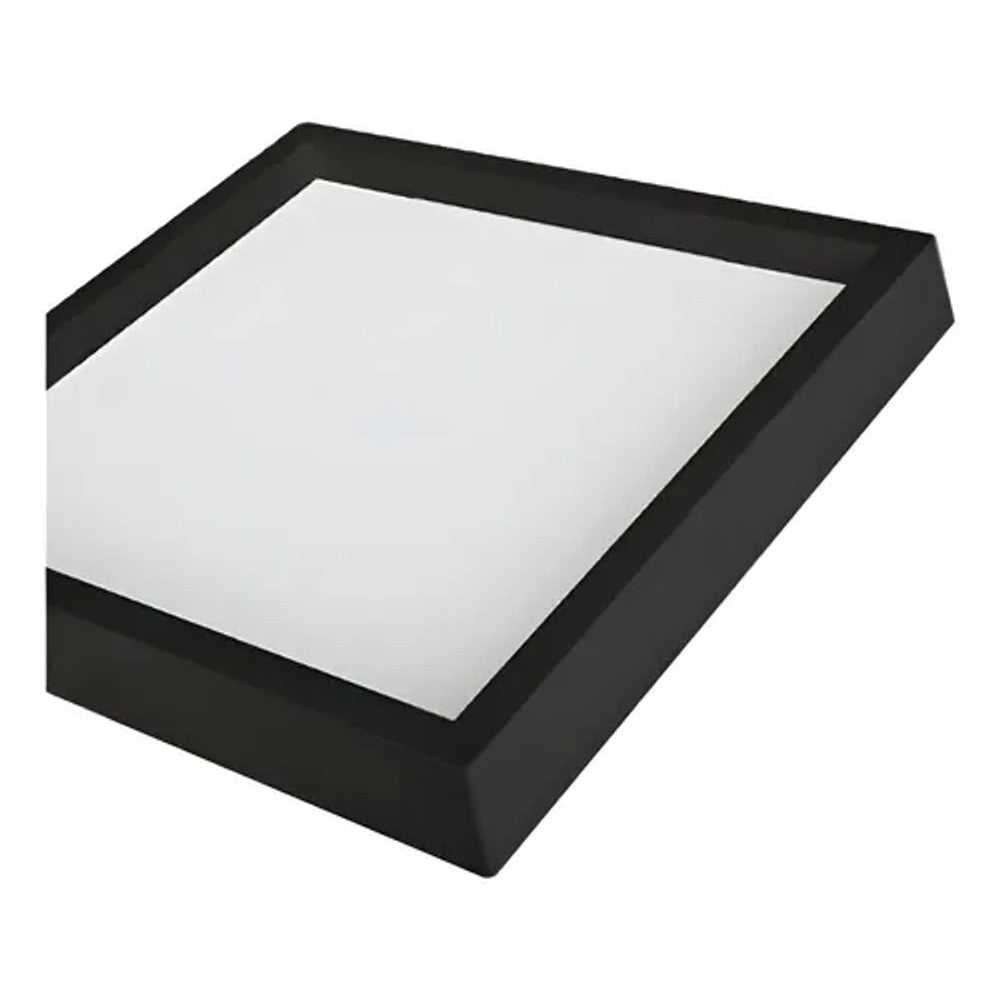 Painel LED Sobrepor Quadrado 36W 4000K 40cm Preto Recuado Nordecor