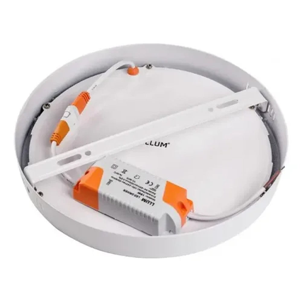 Painel LED Sobrepor Redondo 24W 6500K 28,5cm Branco PIX