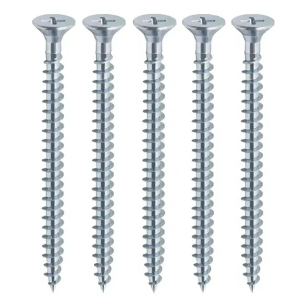 Parafuso AA Cabeça Chata Rosca Total 6x65mm Fischer 5 Peças