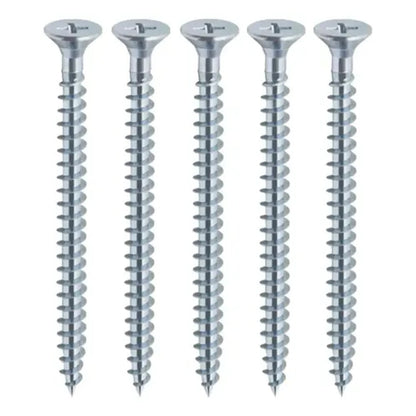 Parafuso AA Cabeça Chata Rosca Total 6x65mm Fischer 5 Peças