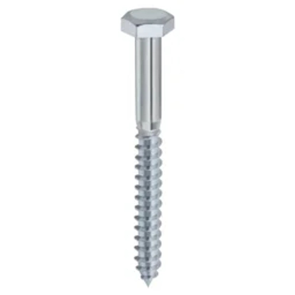 Parafuso AA Cabeça Sextavada Rosca Parcial 1/4x75mm Fischer Cartela com 4 Peças