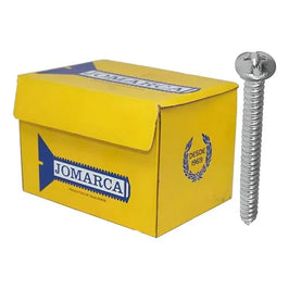 Parafuso Auto Atarraxante Cabeça Panela 4,8x45 mm para Bucha S8 Zincado 100 Peças Jomarca