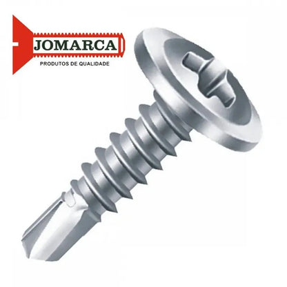 Parafuso Auto Brocante 4,2x25 Phillips Flangeado Jomarca 100 Unidades