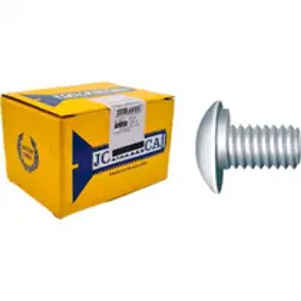 Parafuso Cabeça Lenticular 1/4 x 3/4 Com Trava 20 Peças Jomarca