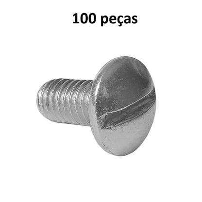 Parafuso Cabeça Lentilha 3/8 x 3/4 Polegadas com 100 Peças