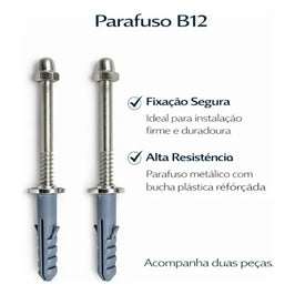Parafuso Castelo Lote Para Sanitário B12 Com 2 Peças Jomarca