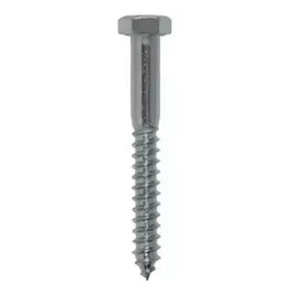 Parafuso Madeira Cabeça Sextavada 1/4x50 para Bucha S10 com 100 Peças