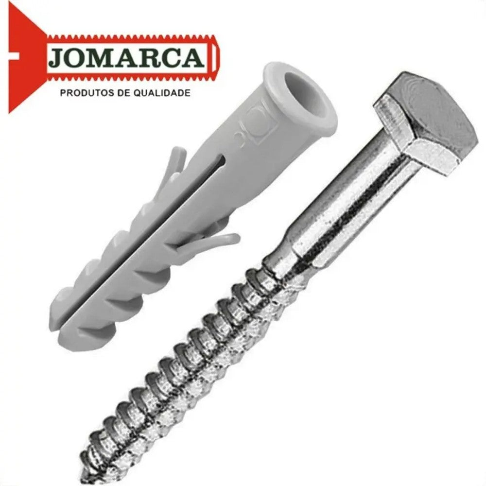 Parafuso para Madeira Cabeça Sextavada 5/16 x 70 mm para Bucha S12 com 10 unidades