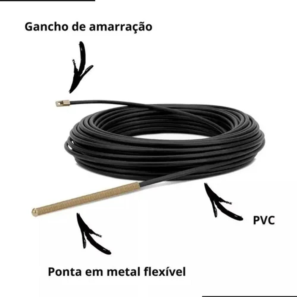 Passa Fio Alma de Aço 10 Metros Interneed