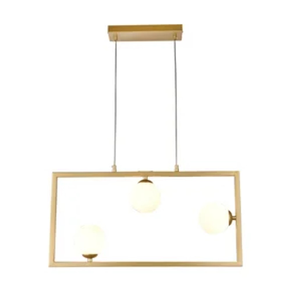 Pendente Bella Gioia 13W 3000K Transparente Dourado