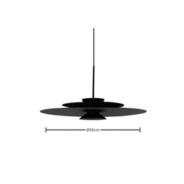 Pendente Fabrica da Luz 12050 Lumina LED 50x50 Preto
