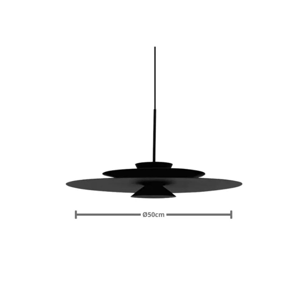 Pendente Fabrica da Luz 12050 Lumina LED 50x50 Preto