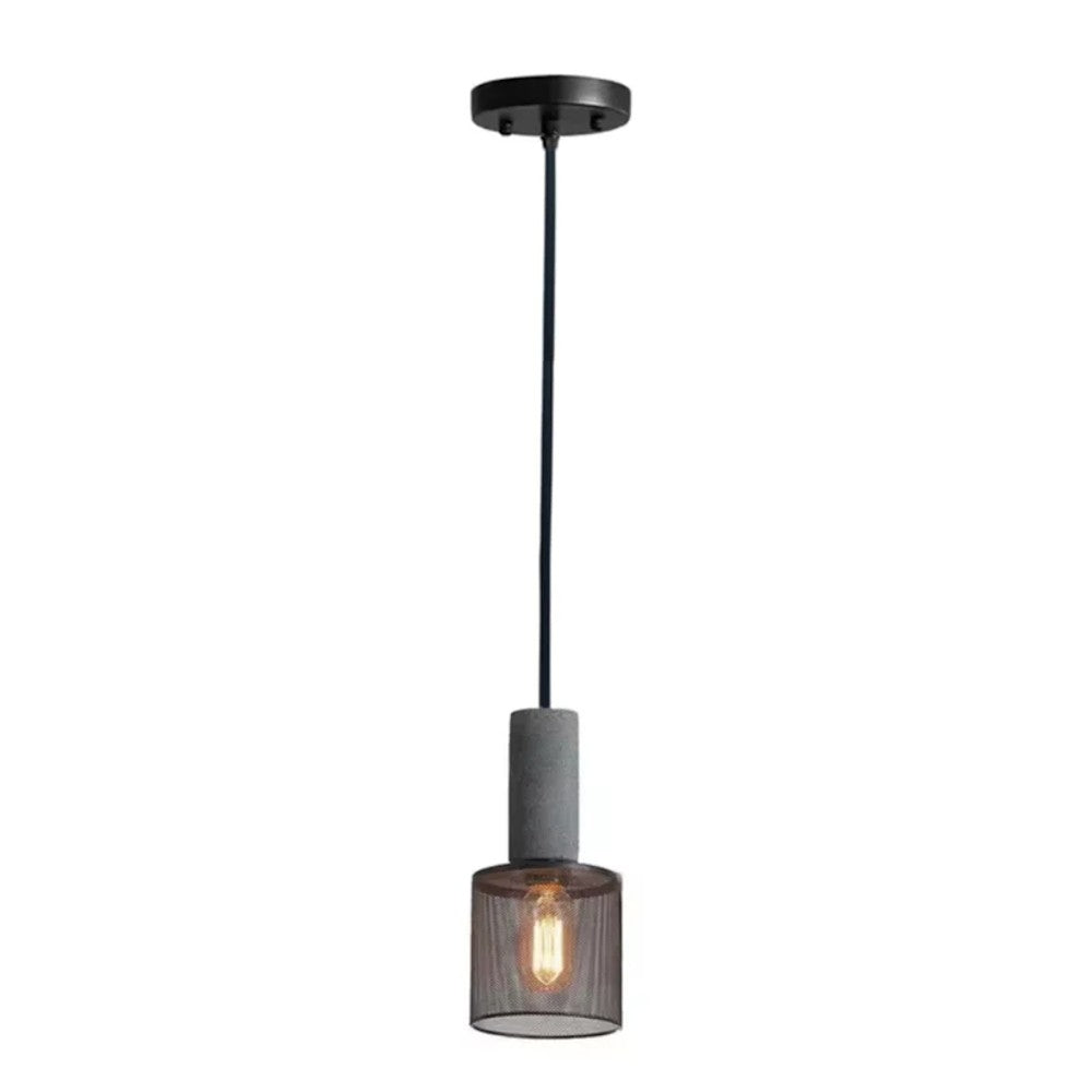Pendente GMH Sinai 12cm 1x E27 de Cimento Preto