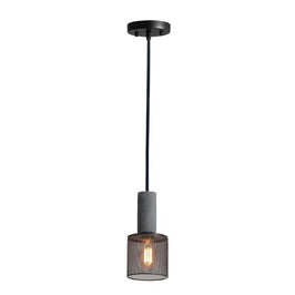 Pendente GMH Sinai 12cm 1x E27 de Cimento Preto