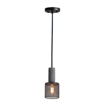 Pendente GMH Sinai 12cm 1x E27 de Cimento Preto