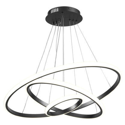 Pendente LED Hevvy Horizon Rings 62W Preto