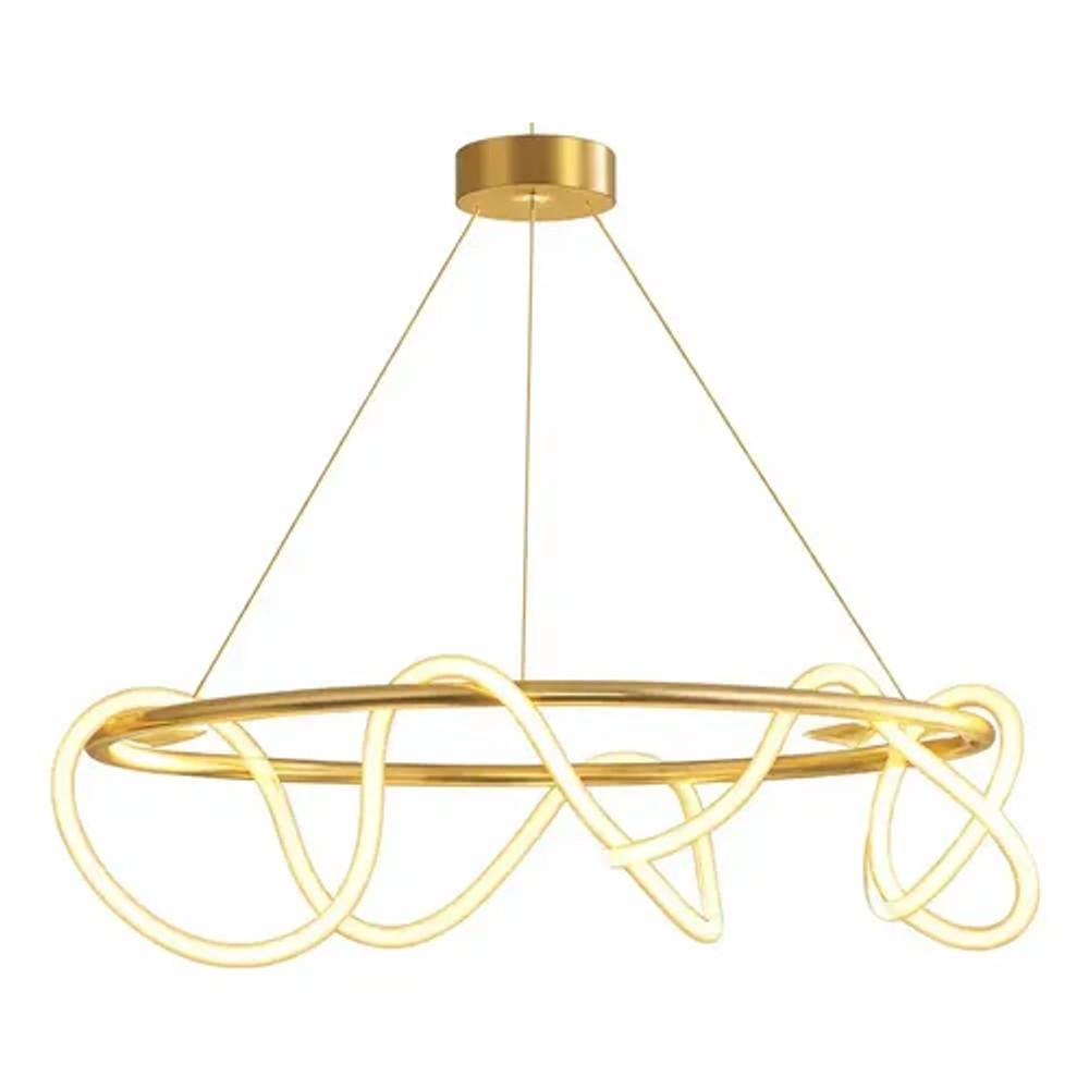 Pendente Orluce OR2131 Pei 48W 3000K Dourado
