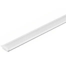 Perfil Alumínio Slim Embutir 1 Metro Branco Gaya