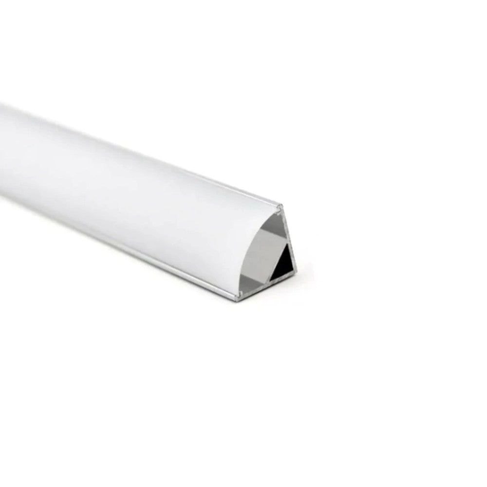 Perfil Canto Sobrepor 2m 15mm Branco IP20 Gaya