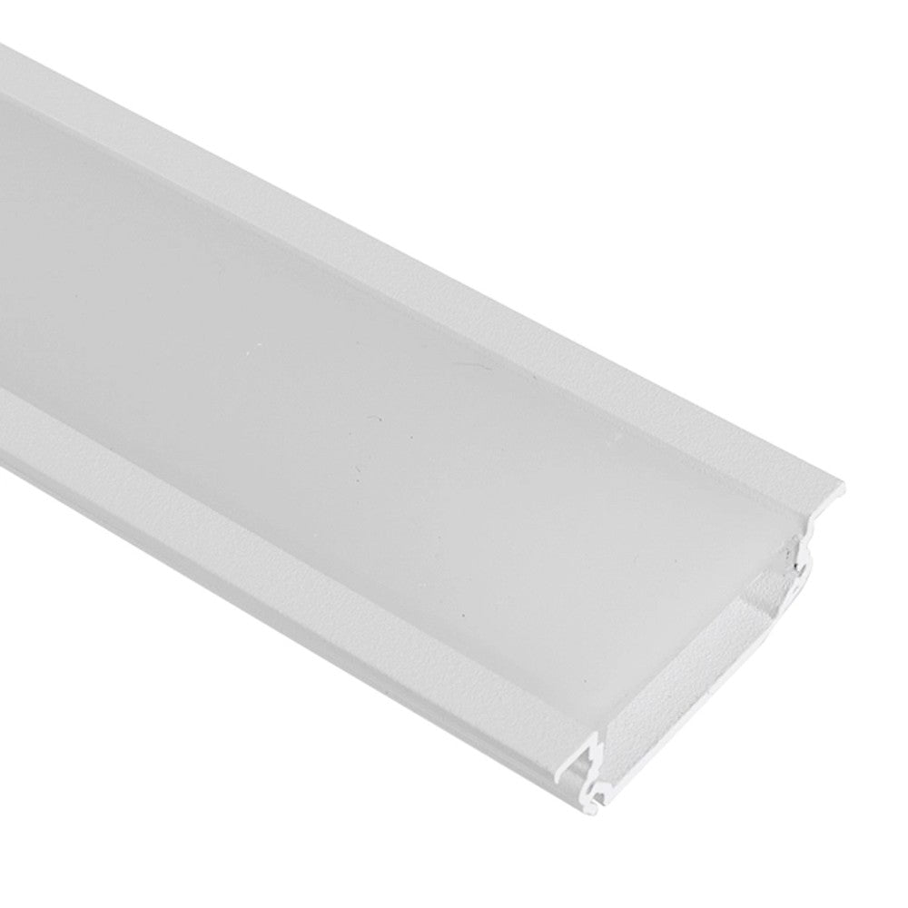 Perfil Embutir Linear Fit40 Slim 3,0m Branco New Line