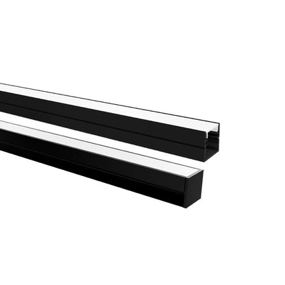 Perfil Sobrepor 2m Apex 24x23 Preto Taschibra