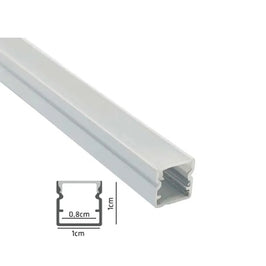 Perfil de Alumínio para Fita de LED Gaya 3 Metros Prata Sobrepor