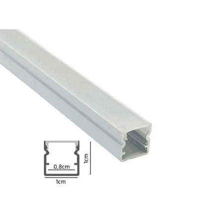 Perfil de Alumínio para Fita de LED Gaya 3 Metros Prata Sobrepor