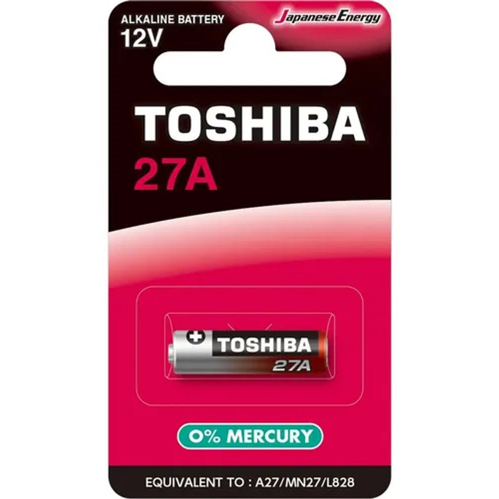 Pilha Alcalina 12V 27A Alarme de Carro Toshiba