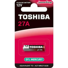Pilha Alcalina 12V 27A Alarme de Carro Toshiba