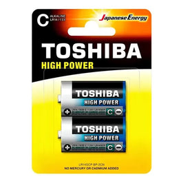 Pilha Alcalina Média Toshiba com 2 Unidades
